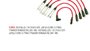 Imagen de JUEGO CABLES BUJIA VOLKSWAGEN SANTANA - FORD VERSALLES